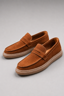 Men’s premium minimalist penny loafers with refined luxury casual silhouette by Thorvyn