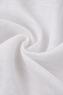 Men's grandad collar shirt featuring a half-button placket, rolled sleeves, curved hem and a clean minimalist design.