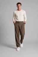 Men’s premium tailored wide-leg trousers with pleated front and minimalist luxury silhouette by Thorvyn