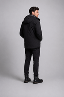 Men’s premium thermal parka jacket with insulated lining, minimalist design, and protective hood by Thorvyn