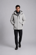Men’s premium thermal parka jacket with insulated lining, minimalist design, and protective hood by Thorvyn