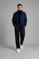 Men’s premium suede-style overshirt with structured pockets and refined minimalist silhouette by Thorvyn