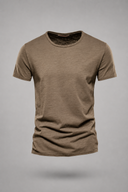 Men’s premium essential t-shirt with minimalist tailored fit and soft-touch fabric by Thorvyn