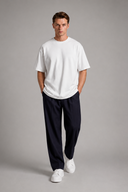 Men’s premium oversized heavyweight hoodie with minimalist luxury silhouette by Thorvyn