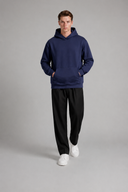 Men’s premium oversized heavyweight hoodie with minimalist luxury silhouette by Thorvyn