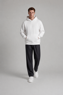 Men’s premium oversized heavyweight hoodie with minimalist luxury silhouette by Thorvyn