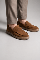 Men’s premium minimalist penny loafers with refined luxury casual silhouette by Thorvyn