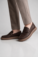 Men’s premium minimalist penny loafers with refined luxury casual silhouette by Thorvyn