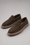 Men’s premium minimalist penny loafers with refined luxury casual silhouette by Thorvyn